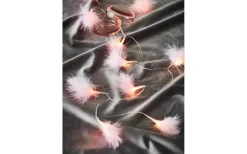 Batterislingor Inomhus|Inomhusdekorationer Batteri<Markslojd Dun Batteridriven Ljusslinga Fjädrar Rosa, LED