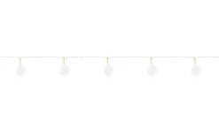 Dun Batteridriven Ljusslinga Fjädrar LED Vit