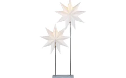 Duva Dubbel Julstjärna 80cm Grå/Vit