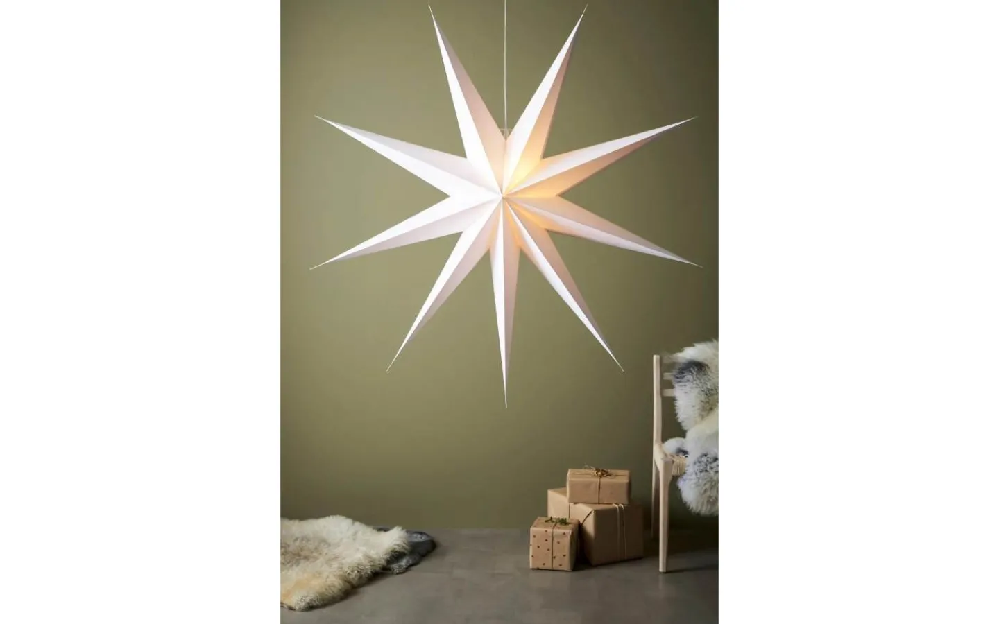 Visa Alla Julstjärnor|Julstjärnor Med Sladd<Markslojd Duva Julstjärna 150cm Vit