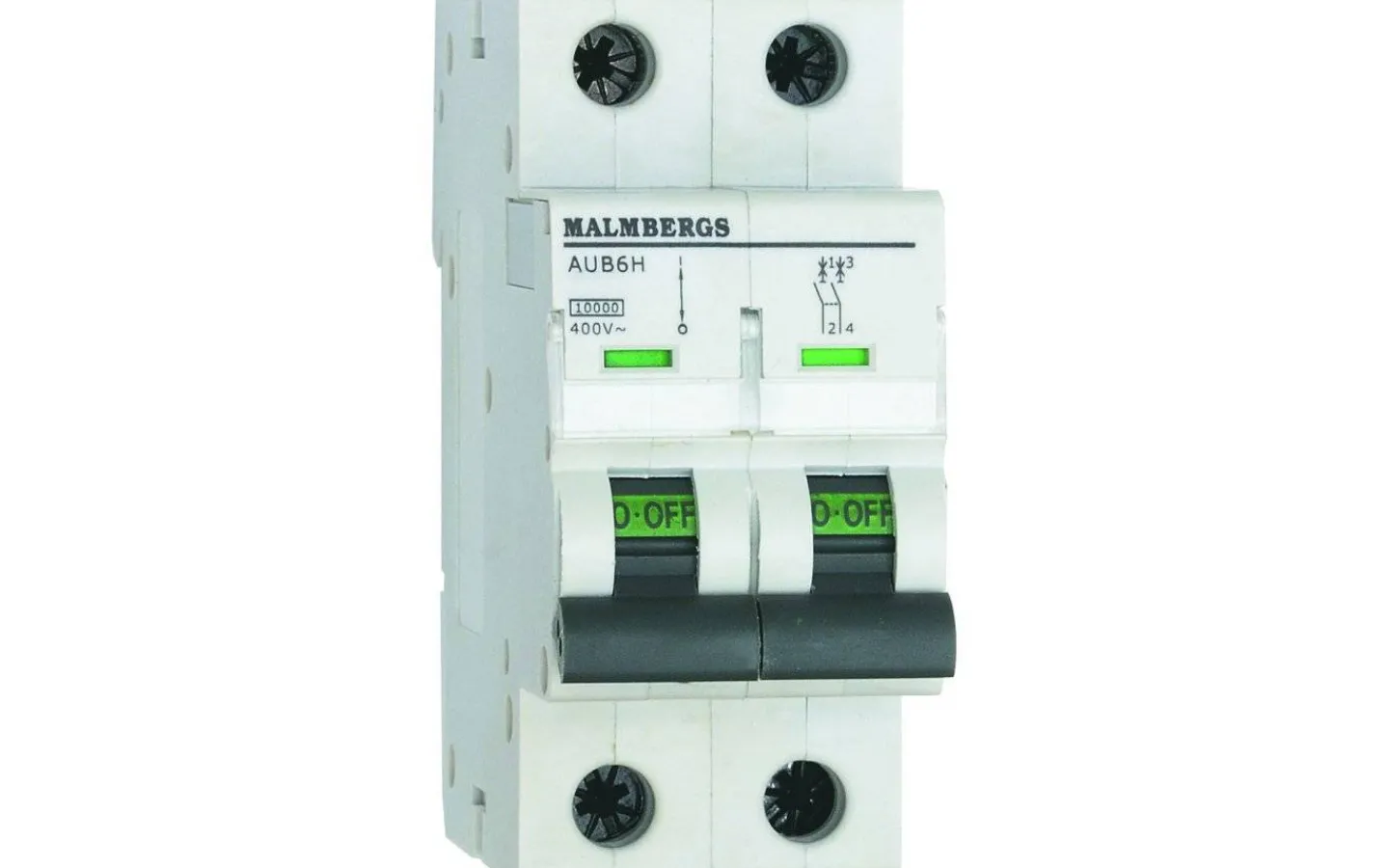 Normkomponenter<Malmbergs Dvärgbrytare , 50A, 2P, C-Typ