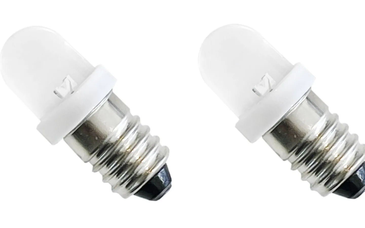 E10 Led Jullampor|E10 Led Jullampor<By Rydens E10 LED 12V 0,18-0,2W 2000K 2-Pack