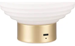 Uppladdningsbara Lampor Inomhus|Bordslampor<Reality Earl Bordslampa LED matt mässing/vit uppladdningsbar