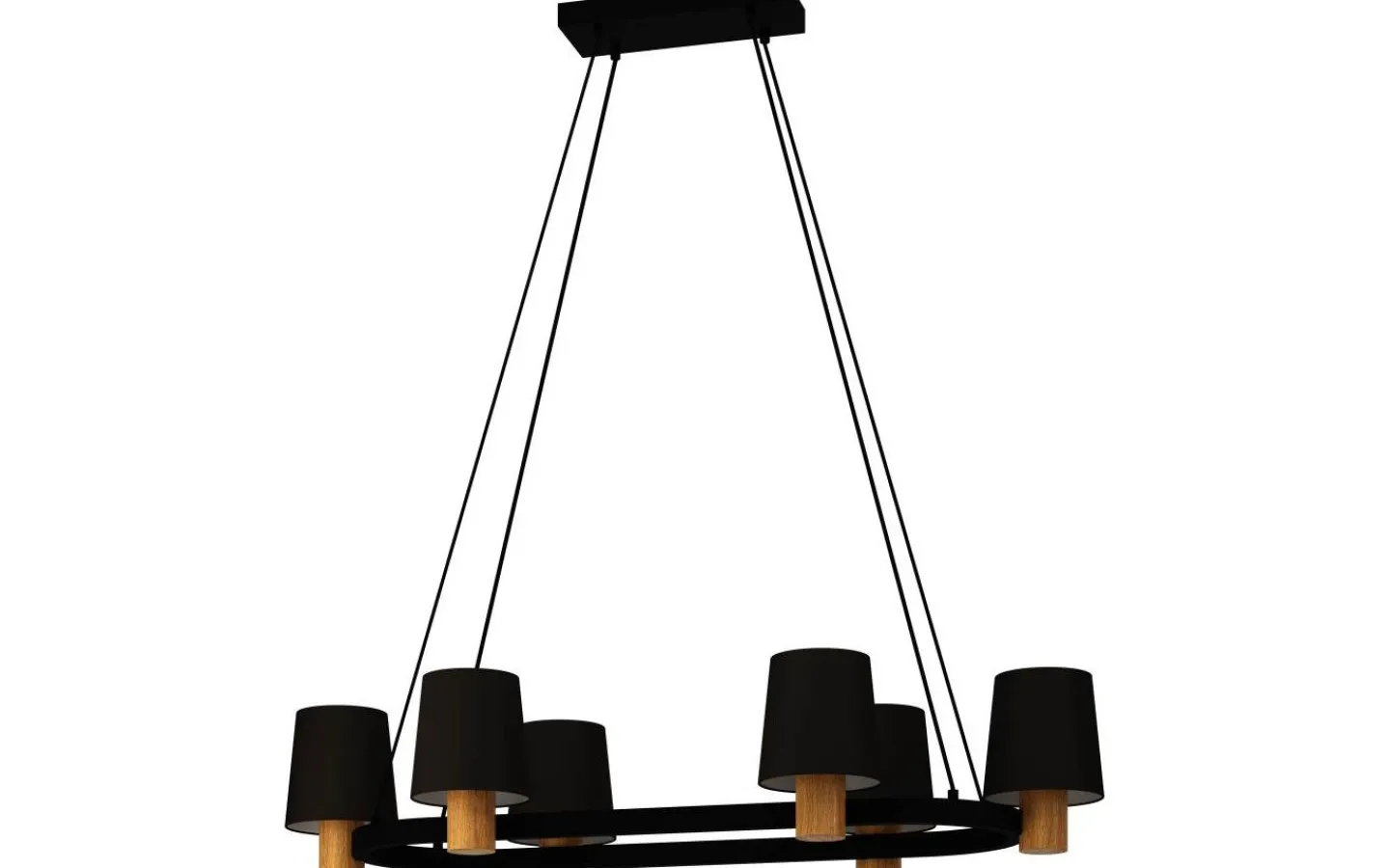 Eglo Edale Taklampa 108cm Natur* Stora Taklampor Ø70-150 Cm