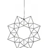 Star Trading Edge Hängande Krans 40cm LED Svart Inomhus* Kransar|Visa Alla Julstjärnor