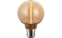 Dekorativa Ljuskällor E27<PR Home Edge LED E27 Glob 80mm Amber 1800K 65lm 2W(10W)