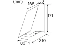 Upp Eller Nedljus Lampor<Hidealite Edge XL Vägglampa LED 3000K 12,5W Grå IP65
