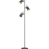 Trio Lighting Edward Golvlampa 3xE14 matt svart/guld* Golvlampor|Golvläslampor