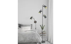 Trio Lighting Edward Golvlampa 3xE14 matt svart/guld* Golvlampor|Golvläslampor