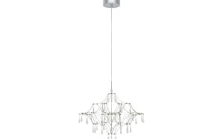 Efesos Kristallkrona 60cm Stål/Klar