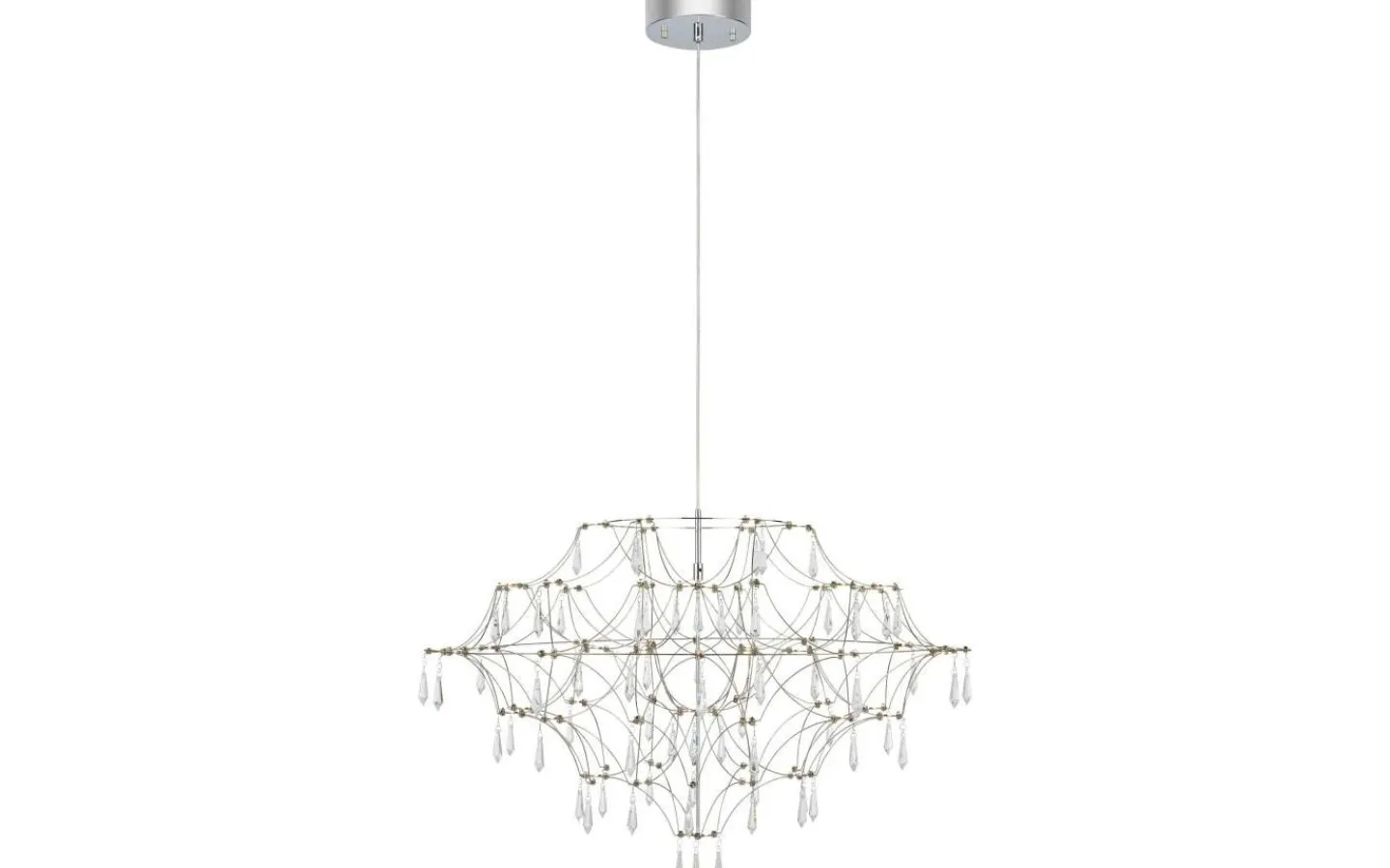 Markslojd Efesos Kristallkrona 80cm Stål/Klar* Kristallkronor