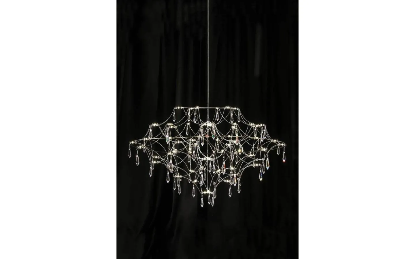 Markslojd Efesos Kristallkrona 80cm Stål/Klar* Kristallkronor