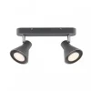 Nordlux Eik Takspotlight 2L Grå* Avlånga Takspotlights|Takspot Med 2 Lampor