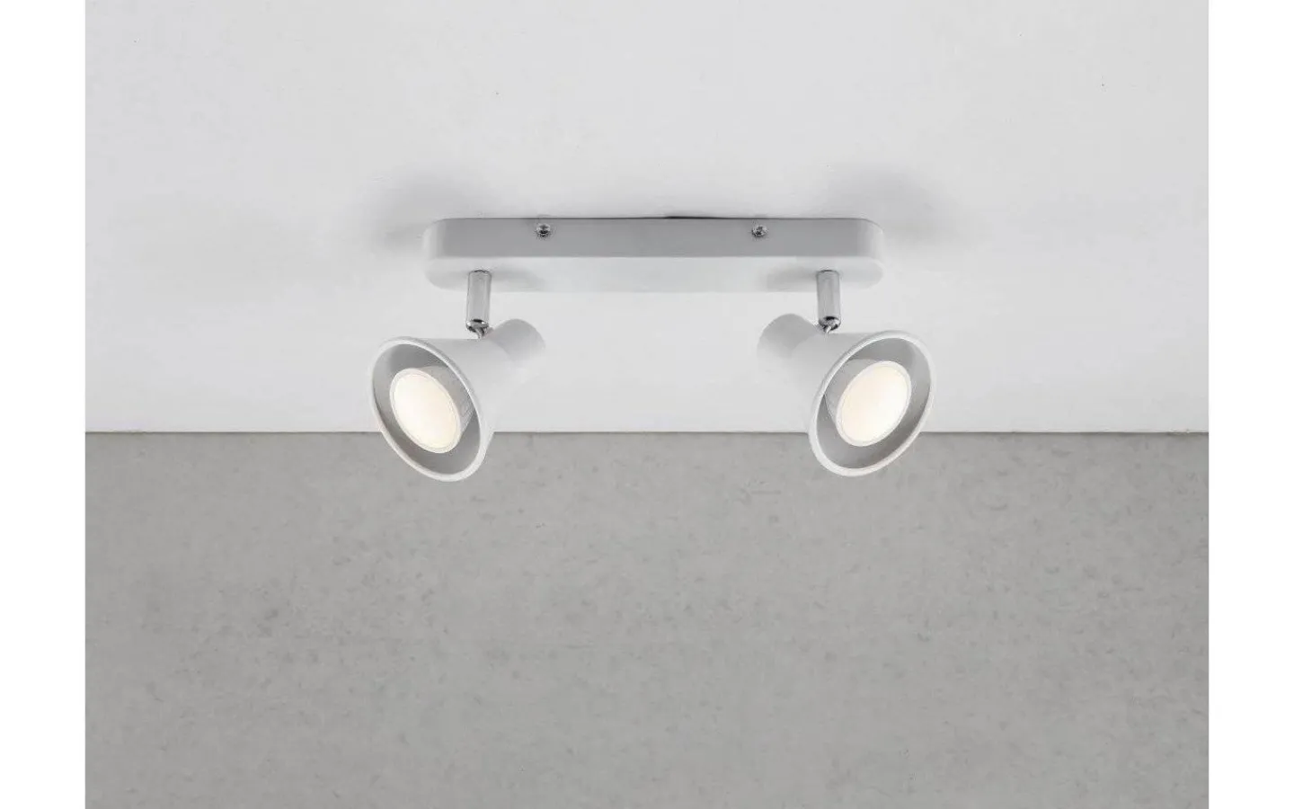 Avlånga Takspotlights|Takspot Med 2 Lampor<Nordlux Eik Takspotlight 2L Vit