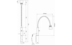 Aneta Eketorp Sänglampa LED 3W 2700K Svart/Matt Mässing* Läslampor