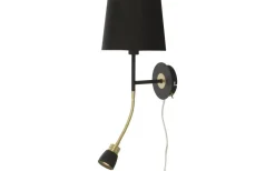 Sovrum|Läslampor<Aneta Eketorp Vägglampa E27+LED 3W 2800K Svart