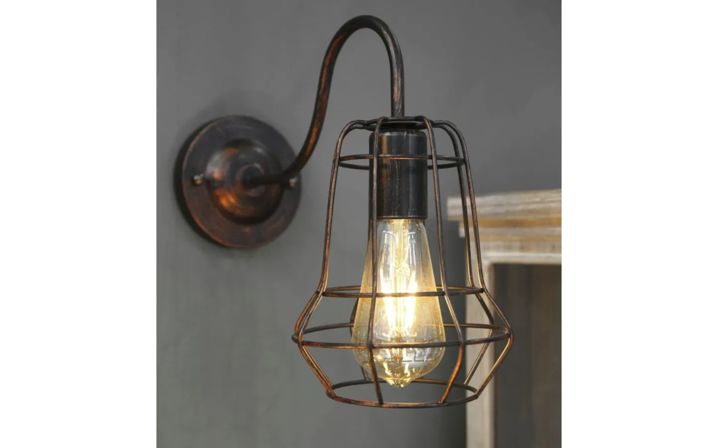 Lampetter<Mauro Ferretti Elegante Vägglampa 27,5cm Brun