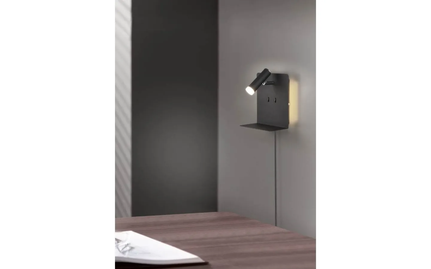 Trio Lighting Element Vägglampa LED mattsvart* Läslampor