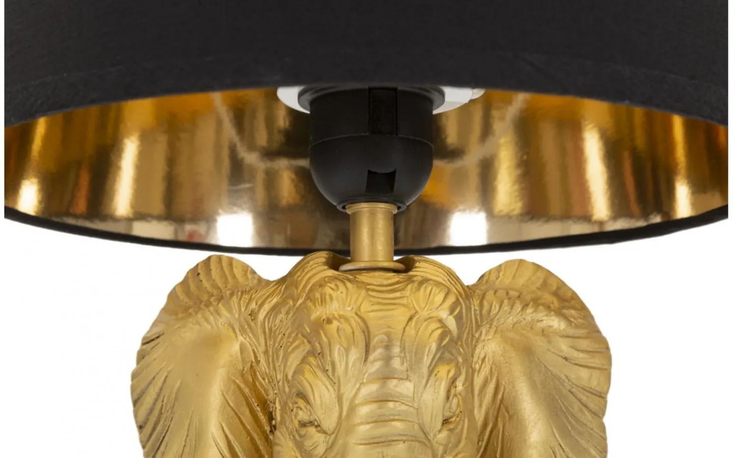 Mauro Ferretti Elephant Bordslampa Elefant 43cm Guld/Svart* Bordslampor