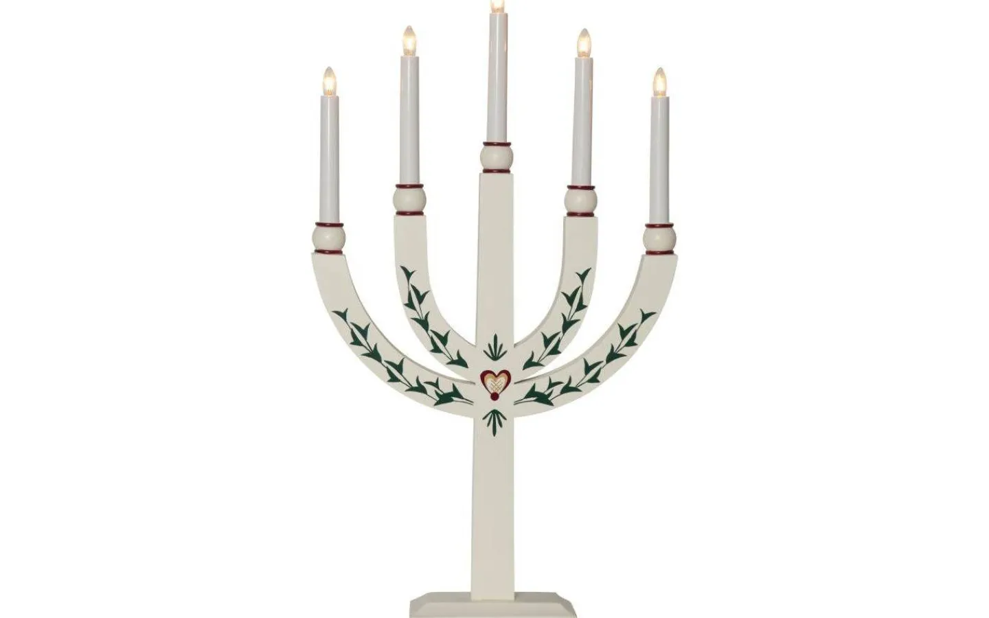 Visa Alla Adventsljusstakar|Adventsljusstakar 61-120 Cm<Star Trading Elias Tradition Ljusstake 67cm Vit