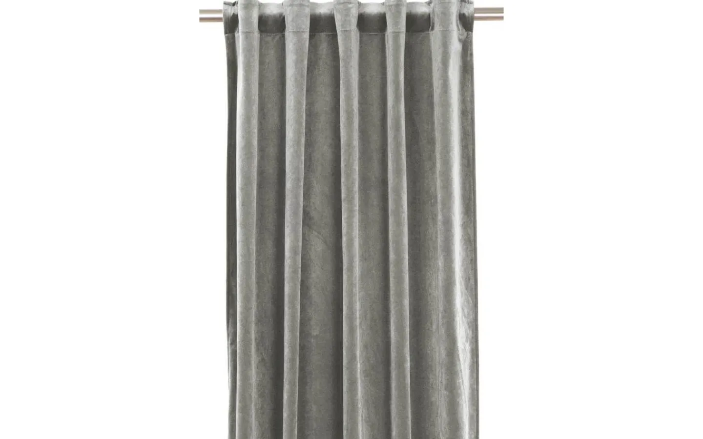 Enfärgade Gardiner<Svanefors Elise Gardin 135x320cm 2-pack Grå