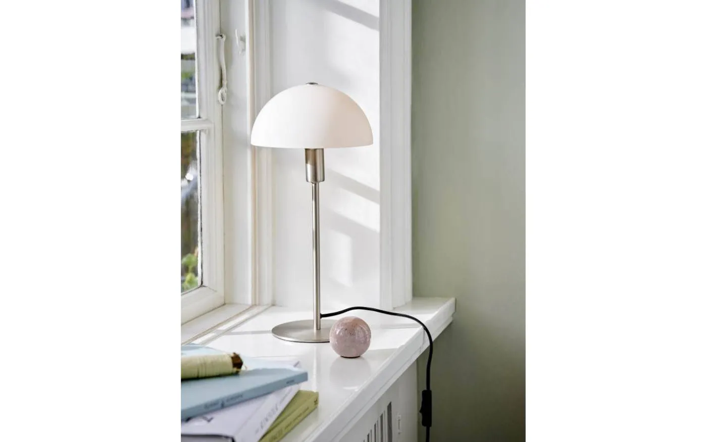 Ellen Bordslampa 42cm Opal/Borstad Stål