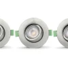 Llitt Ellen 230V Spotlight Dim to Warm 2200-2700K 6W Borstad Stål 3-pack IP65* Infällda Spotlights Utomhus|230V Led Spotlights