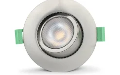 Llitt Ellen 230V Spotlight Dim to Warm 2200-2700K 6W Borstad Stål 3-pack IP65* Infällda Spotlights Utomhus|230V Led Spotlights