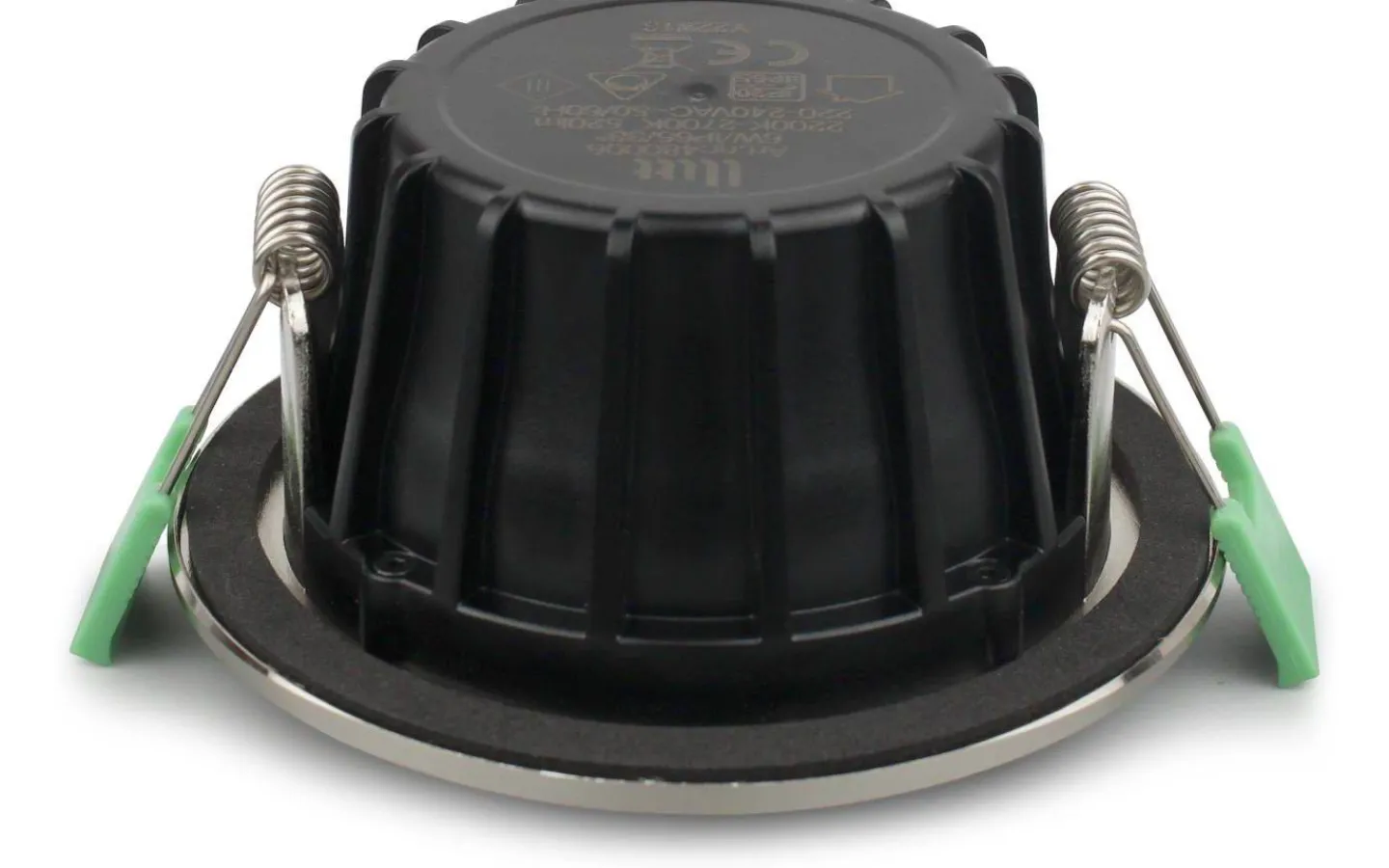 Llitt Ellen 230V Spotlight Dim to Warm 2200-2700K 6W Borstad Stål 3-pack IP65* Infällda Spotlights Utomhus|230V Led Spotlights