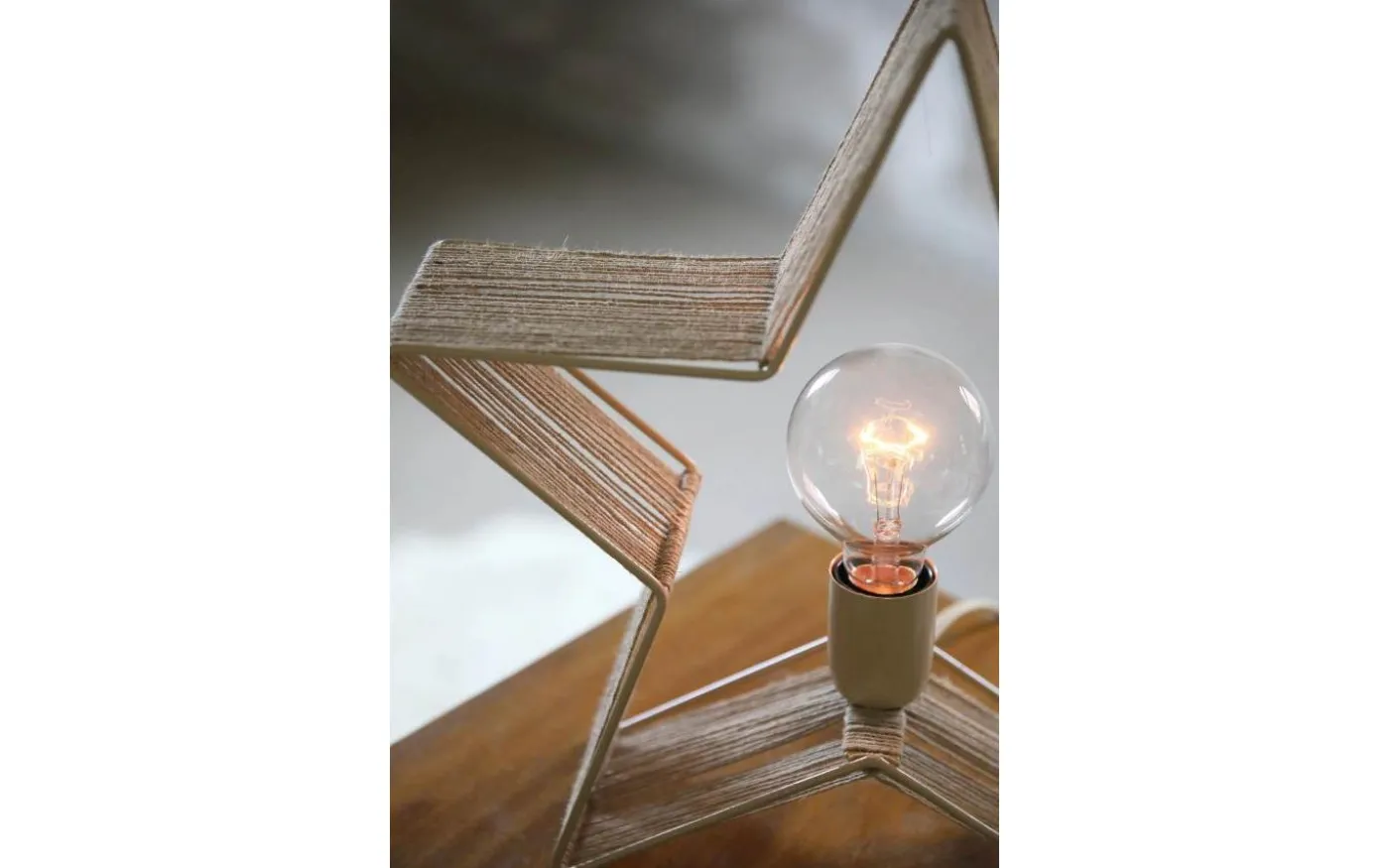 Ellis Bordsstjärna 38cm Beige