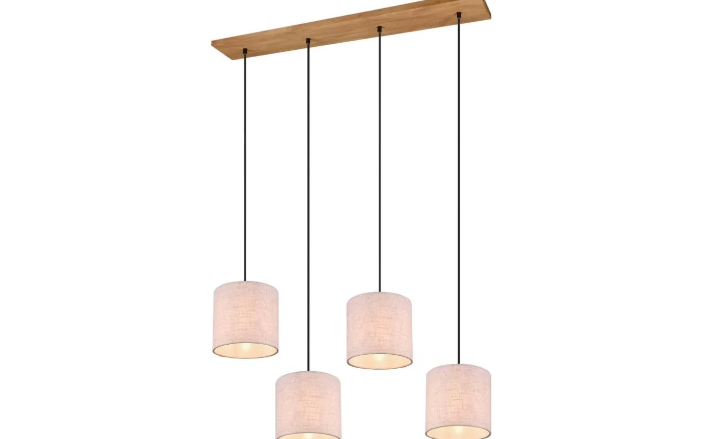 Elmau hänge 4-st E27 naturvit