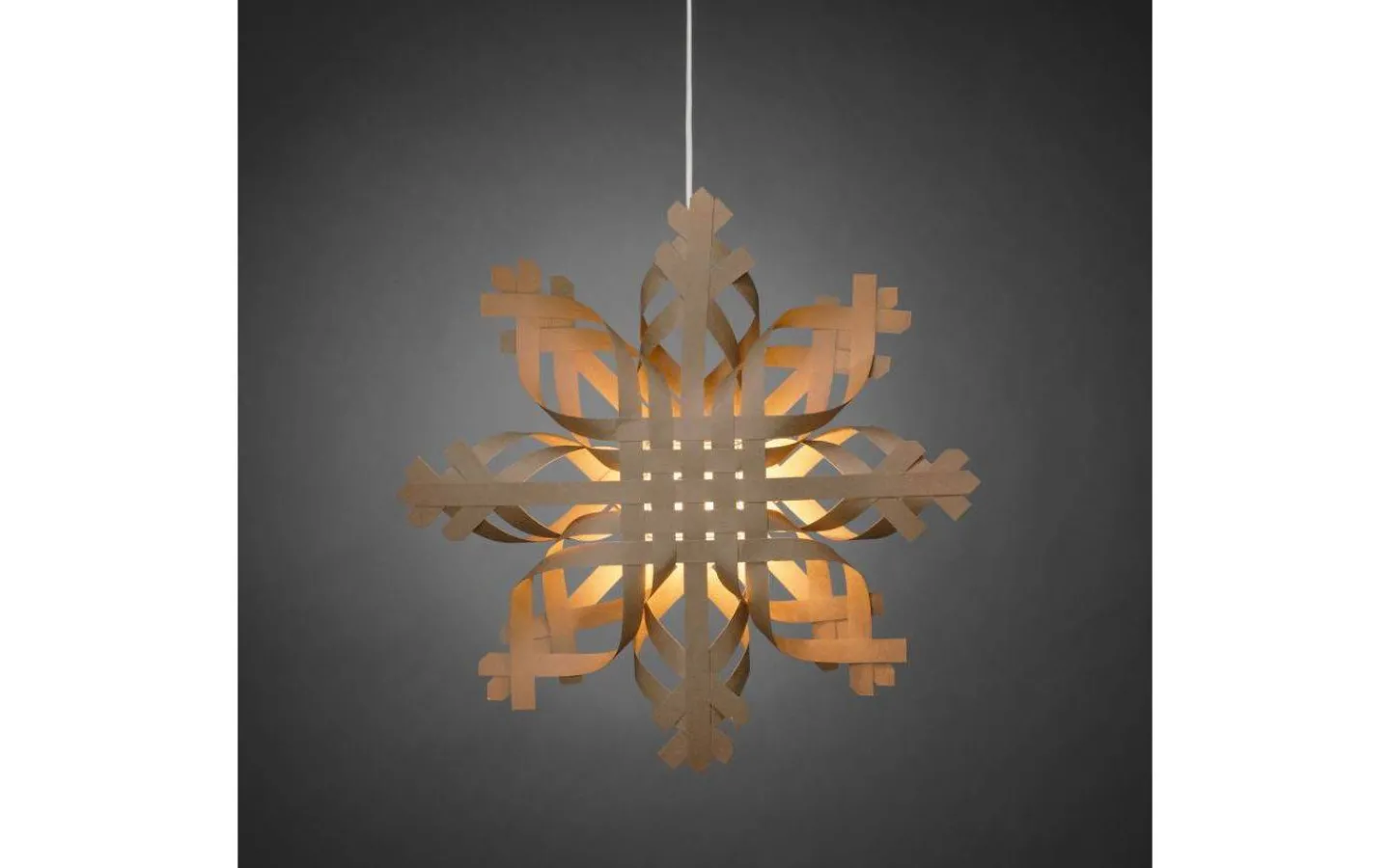 Visa Alla Julstjärnor|Julstjärnor Med Sladd<Konstsmide Elsa Flätad Julstjärna 50cm Brun