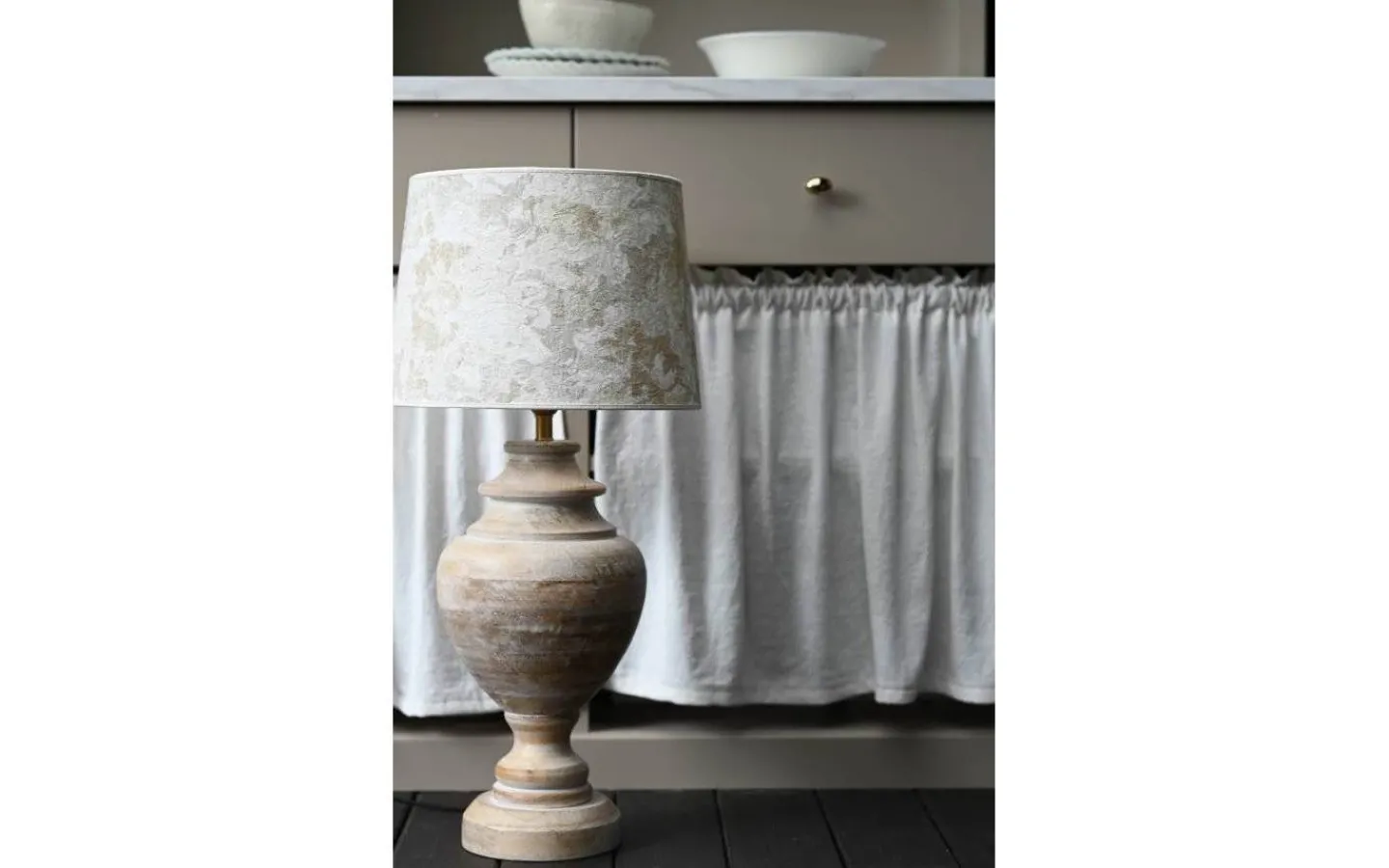 Hallbergs Elvas Lampskärm Ø20cm Natur* Mönstrade Lampskärmar