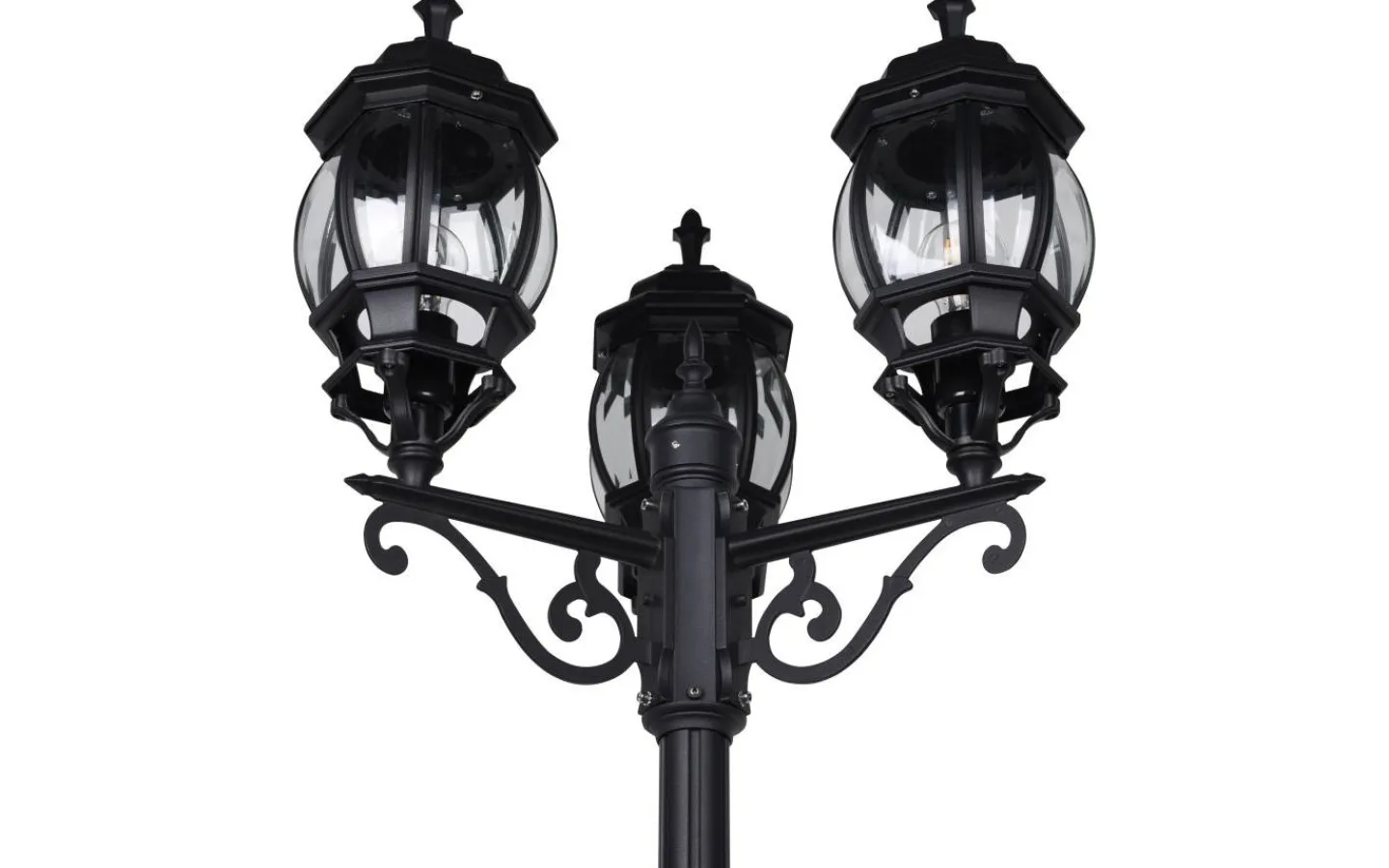 Trio Lighting Elvo Stolplykta 240cm E27 mattsvart IP44* Kompletta Stolplyktor