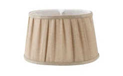 Plisserade Lampskärmar|Ovala Lampskärmar<Oriva Emily Lampskärm Oval 28cm Natur