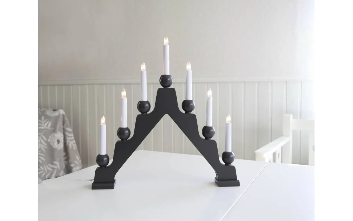 Emma Adventsljusstake Grafit 45cm