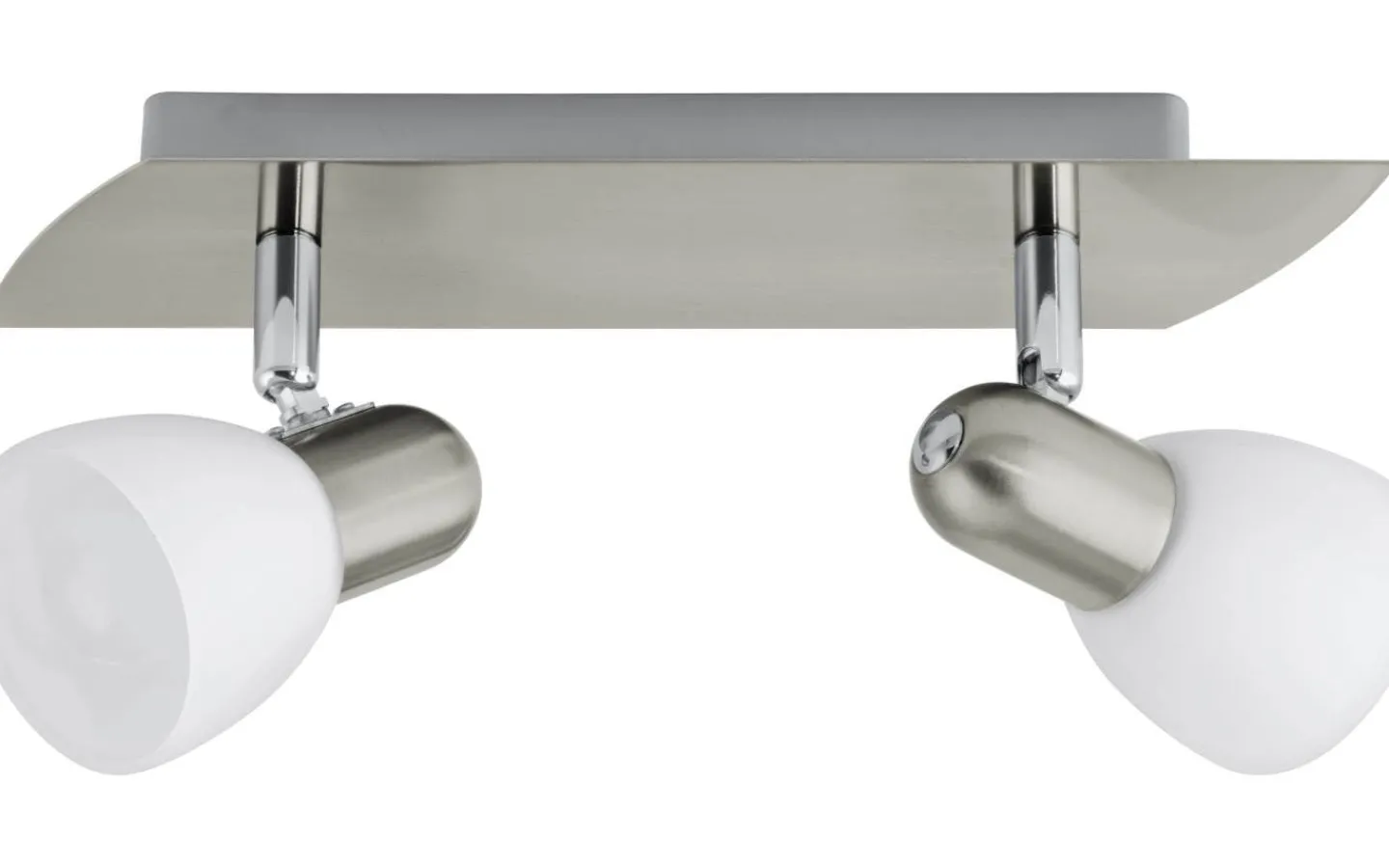 Eglo Enea Takspotlight 30cm Nickel* Avlånga Takspotlights|Takspot Med 2 Lampor