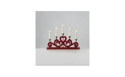 Visa Alla Adventsljusstakar|Adventsljusstakar 31-60 Cm<Markslojd Eneby Adventsljusstake 36cm 5L Röd