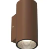 Upp & Nedljus Lampor<Llitt Erik II Vägglampa LED 2x3W 3000K Corten IP65