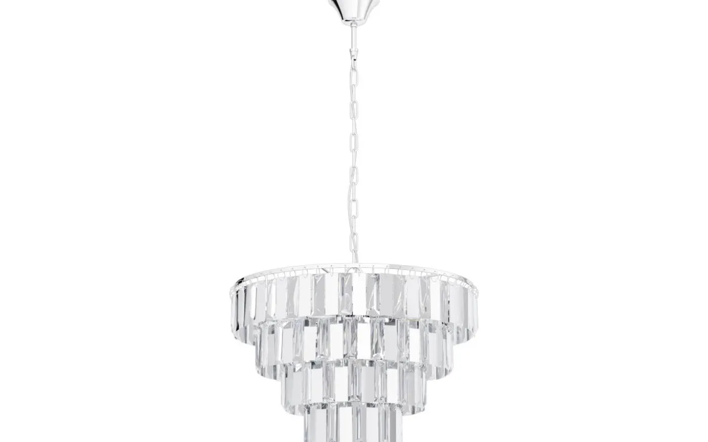 Erseka Taklampa Kristall 49cm Krom