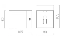 Essex Vägglampa Borstad Aluminium G9