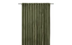 Svanefors Estelle Sammet Gardin 2P Mossa 2x135x280cm* Mörkläggningsgardiner|Enfärgade Gardiner