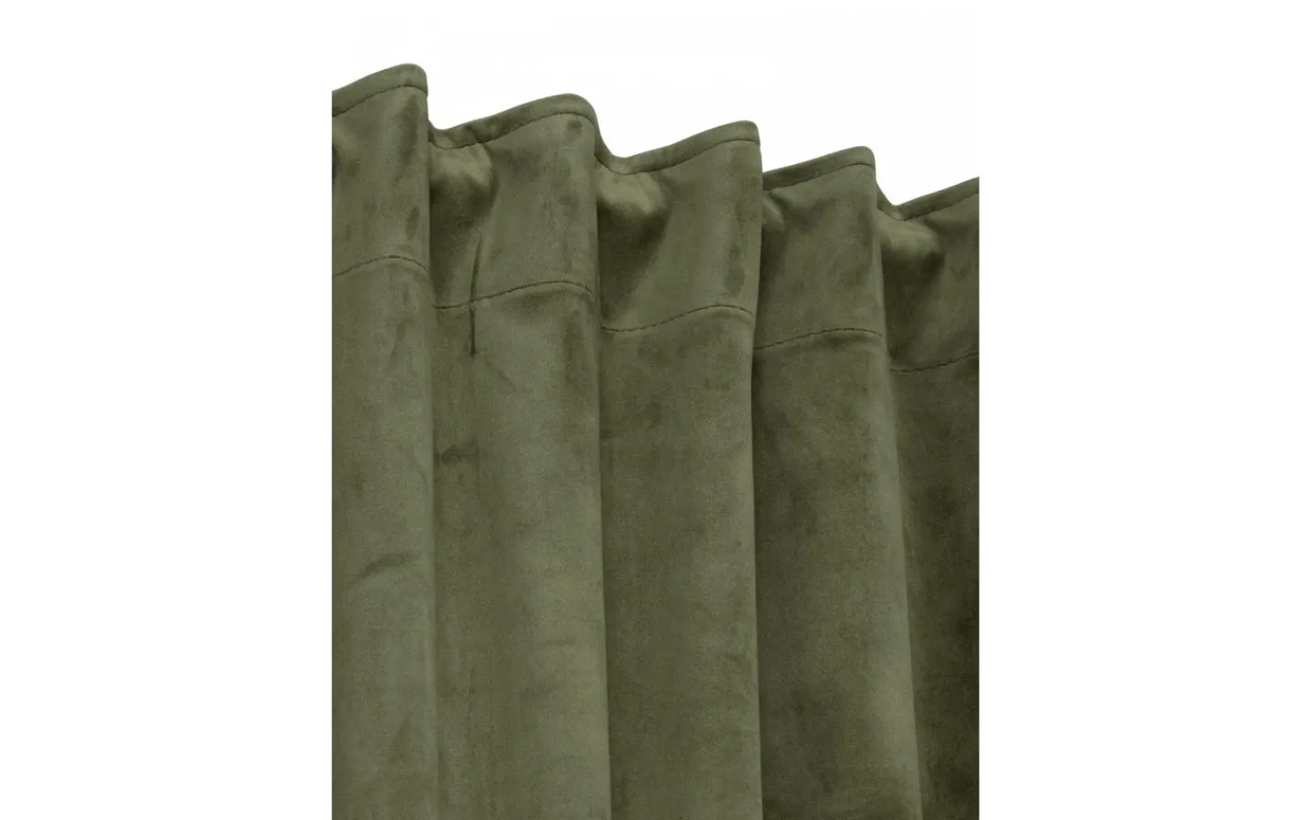 Svanefors Estelle Sammet Gardin 2P Mossa 2x135x280cm* Mörkläggningsgardiner|Enfärgade Gardiner