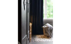 Mörkläggningsgardiner|Enfärgade Gardiner<Svanefors Estelle Sammet Gardin 2P Mörkblå 2x135x280cm