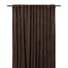 Svanefors Estelle Sammet Gardin 2P Mocca 2x135x280cm* Mörkläggningsgardiner|Enfärgade Gardiner