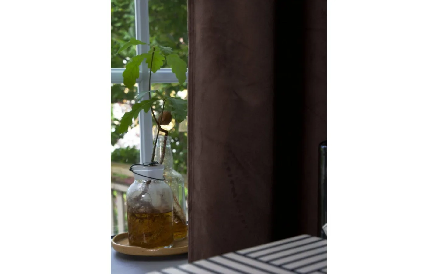 Svanefors Estelle Sammet Gardin 2P Mocca 2x135x280cm* Mörkläggningsgardiner|Enfärgade Gardiner