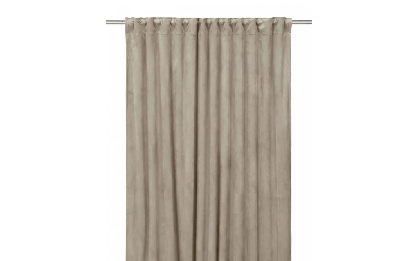 Svanefors Estelle Sammet Gardin 2P Nougat 2x135x280cm* Mörkläggningsgardiner|Enfärgade Gardiner