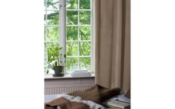 Svanefors Estelle Sammet Gardin 2P Nougat 2x135x280cm* Mörkläggningsgardiner|Enfärgade Gardiner