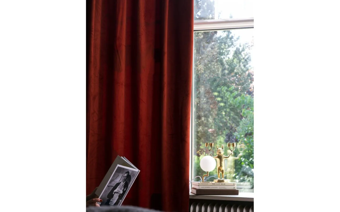 Mörkläggningsgardiner|Enfärgade Gardiner<Svanefors Estelle Sammet Gardin 2P Rost 2x135x280cm