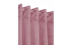 Mörkläggningsgardiner|Enfärgade Gardiner<Svanefors Estelle Sammet Gardin 2P Rosa 2x135x280cm